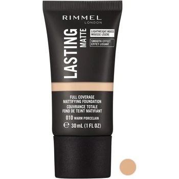 Rimmel London Lasting Matte Foundation make-up 010 Warm Porcelain 30 ml
