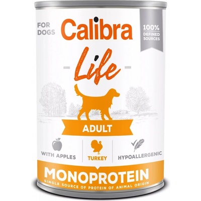 Calibra Life Dog Adult Turkey with Apples 400 g