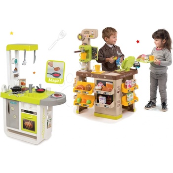Smoby Set kaviareň s Espresso kávovarom Coffee House a kuchynka Cherry Smoby elektrická SM350214-1