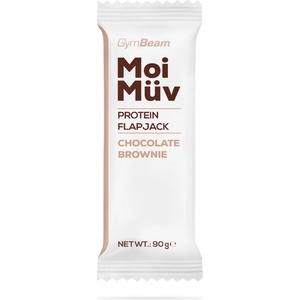 GymBeam MoiMüv Protein Flapjack 12 x 90 g шоколадово брауни