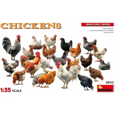MiniArt Chickens (30 pcs.) 1:35
