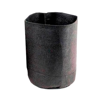 Root Tex 37.85L - Черна, кръгла саксия от геотекстил