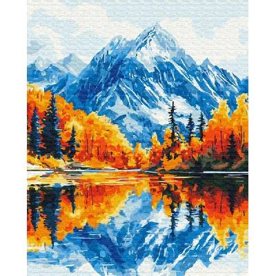 BRUSHME Obraz podle čísel 40 x 50 cm podzim v horách 1 ks v krabičce