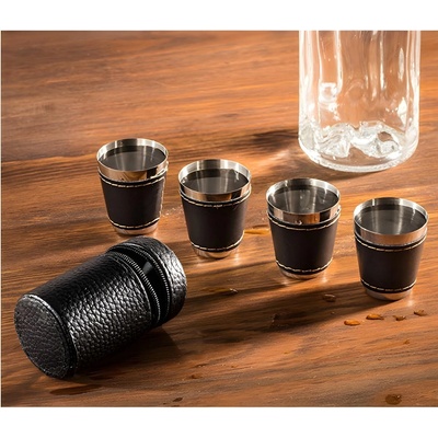 HARAHU Пътуващи Кожени Штамперлъци - Черна kp7310 (7310)