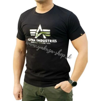 Alpha Industries Basic T-Shirt Black tričko pánske čierne