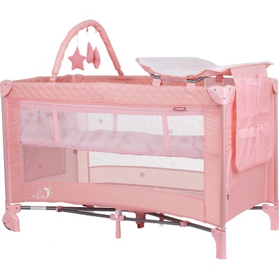 Chipolino Преносима бебешка кошара Chipolino - Luna, фламинго (KOSILU245FL)