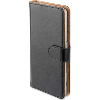 4smarts Universal Flip Case UltiMAG URBAN L - кожен калъф с поставка и отделение за кр. карта за смартфона до 5.8 инча (черен)