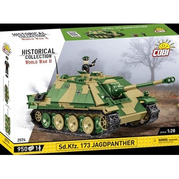 COBI 2574 World War II 1:28 Německý těžký stíhač tanků Sd.Kfz. 173 JAGDPANTHER