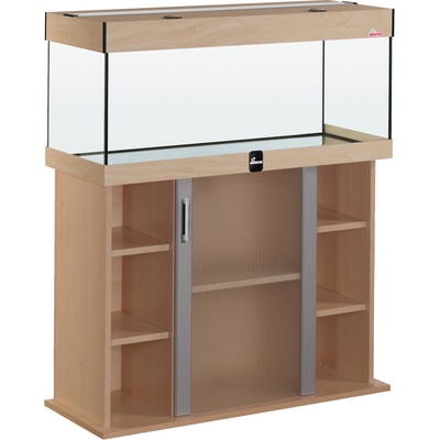 Diversa Modern LED akvarijní set rovný bílý 112 l