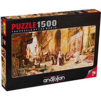 Anatolian Панорамен пъзел Anatolian от 1500 части - Пазар за килими в Кайро, Чарлз Робъртсън (P3751)