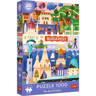 Trefl Premium Plus Quality 1000 части Изкуството на цвета: Будапеща, Унгария, Шампионат (12107)