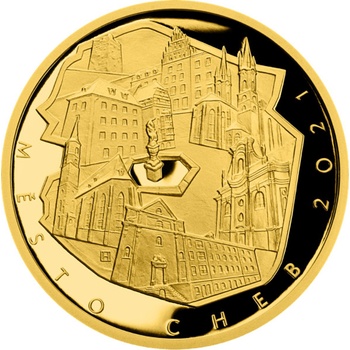 Česká mincovna Zlatá mince 5000 Kč Město Cheb 2021 Proof 1/2 oz