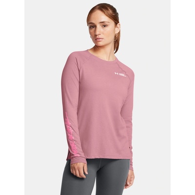 Under Armour Dámske tričko UA SCRIPT WORDMARK LS Ružová
