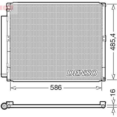 Kondenzátor, klimatizace DENSO DCN50113