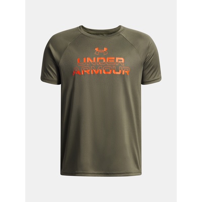Under Armour Момчешка тениска Under Armour UA Tech Split Wordmark SS-GRN Under Armour | Zelen | Момчешки | XS