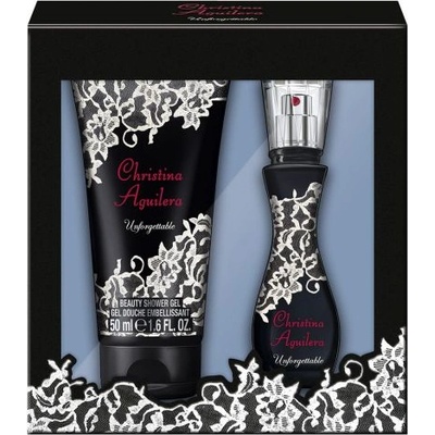 Christina Aguilera Unforgettable Подаръчен комплект, Eau de parfum 15ml + Shower gel 50 ml, Жени