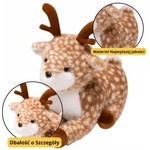 LEAN Toys Plush Mascot Cuddly Toy Deer Brown Spotted 23cm