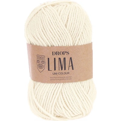 Příze DROPS Lima uni colour - 0100 přírodní