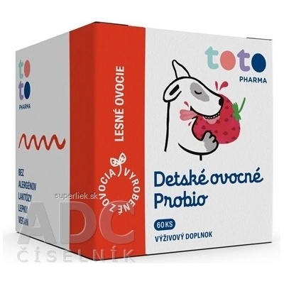 Toto Detské ovocné Probio 60 ks