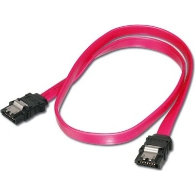 Digitus AK-400102-003-R SATA II/III připojovací kabel, UL 21149, 0,3m kovová západka