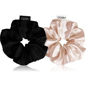 GLOV Scrunchies S ластици за коса Sparkling Wine/Black 2 бр