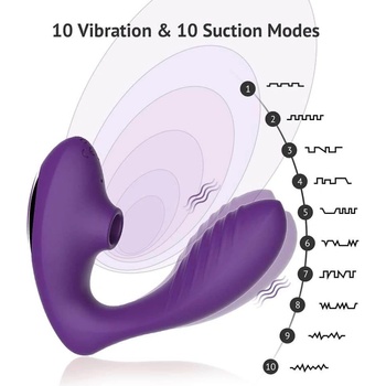 Tracy's Dog OG Pro2 vodotesný vibrátor 2v1 s dialkovým ovládačom fialový