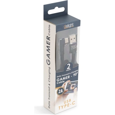 Delight 55444C-BK USB - USB-C, 2m