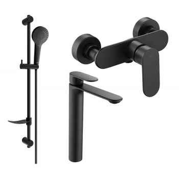 Mexen Milo DF05 комплект за душ, черен - 71314DF05-70 (71314DF05-70)