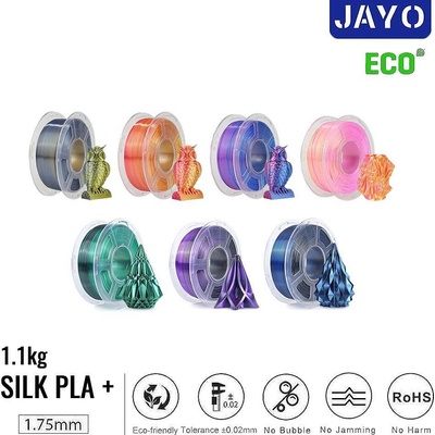 Sunlu / jayo Филамент SILK PLA+ DUAL Color SUNLU/JAYO 1.75mm 1.1kg ROHS за FDM 3D Принтери