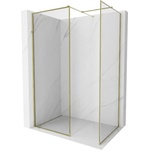 Mexen Kioto-XF душ стена Walk-in с рамка 140 x 90 cm, прозрачна 10 mm, златна - 800-140-202-04-50-090-XF (800-140-202-04-50-090-XF)