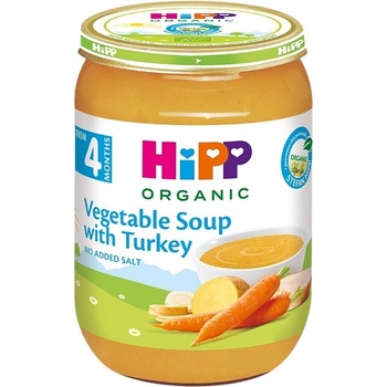 Hipp Био пюре Hipp - Зеленчукова супа с пуйка, 190 g (7963)