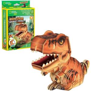 CubicFun 3D пъзел Cubic Fun от 47 части - Тиранозавър Рекс (DS1169h)