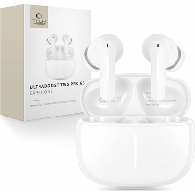 TECH-PROTECT ULTRABOOST TWS EARPHONE PRO G3 WHITE