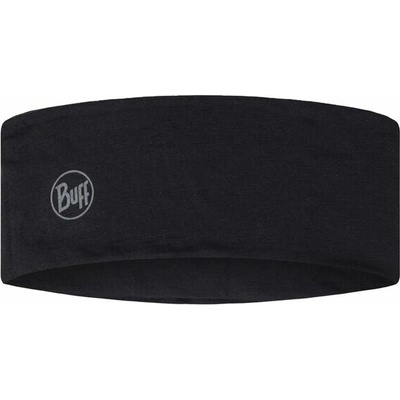 Buff Merino LIGHTWEIGHT Headband solid černá