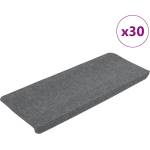 vidaXL Самозалепващи стелки за стълби, 30 бр, сиво, 65x24, 5x3, 5 см (3365913)
