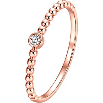 Zlaton Prsten růžové zlato s diamantem N03082603550