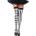 Leg avenue - leg avenue hosiery Leg avenue - black/white arlequin high socks