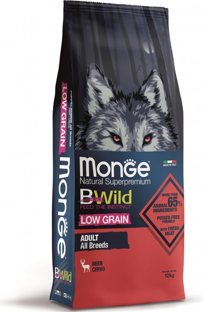 Monge Bwild Low Grain All Breeds Adult Dog Wild Boar - Monge.it