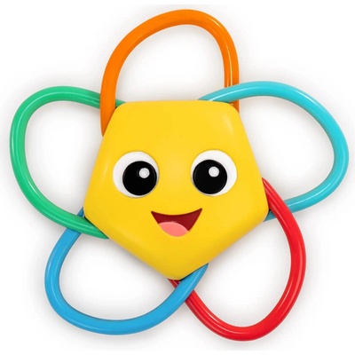BABY EINSTEIN Hryzačka s hrkálkou Soothing Star modrá