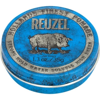 Silná a lesklá pomáda na vlasy REUZEL Blue strong hold high sheen pomade 35 g