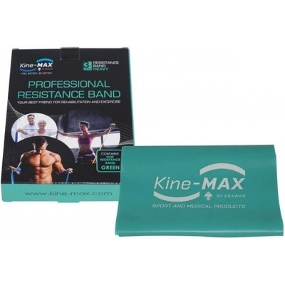 KineMAX Resistance band Posilovací guma zelená 2m