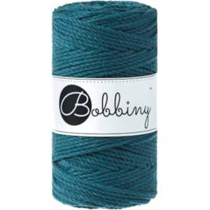 Bobbiny 3PLY Macramé Rope 3 mm 100 m Peacock Blue юта (TS-E005)