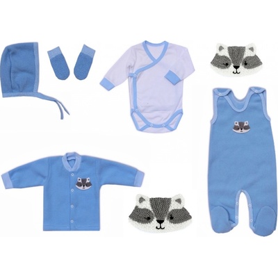 Kojenecká 5D souprava do porodnice Mýval modrá – Zboží Dáma