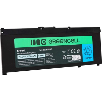Green Cell Батерия за HP Omen 15-DC / 17-CB / Pavilion Gaming 17-CD, SR03XL, 11.55 V, 4550 mAh (HP192)