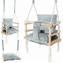 iMex Toys dětská houpačka interiérová 3v1 šedá