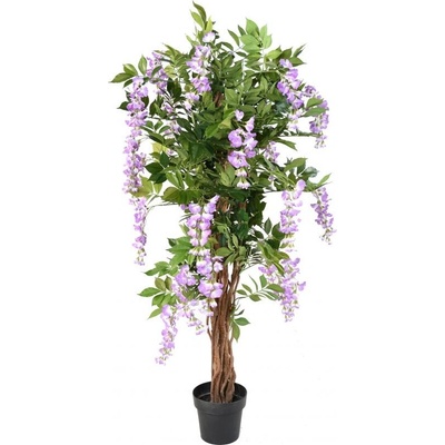 Vistária strom deluxe - prírodný kmeň, ružová 150cm