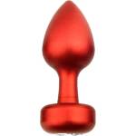 Sensual Алуминиево дилдо Butt Plug "SENSUAL RED" 7 см