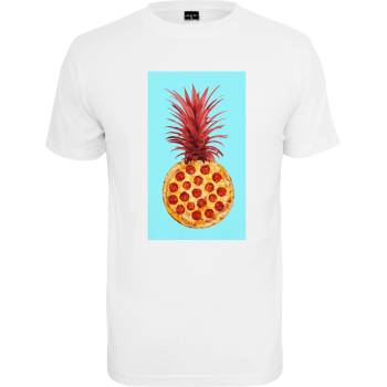 Mister Tee Мъжка тениска в бял цвят Mister Tee Pizza Pineapple Tee white UB-MT1631-00220 - Бял, размер L