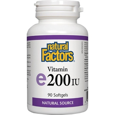 Natural Factors Vitamin E 200 IU Natural Source Tocopherol [90 капсули]