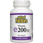 Natural Factors Vitamin E 200 IU Natural Source Tocopherol [90 капсули]